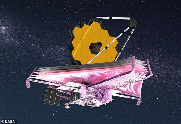 La NASA dijo que su telescopio espacial James Webb (que se muestra aquí en el espacio) capturará la luz de las atmósferas de los exoplanetas para leer los gases presentes e identificar señales de advertencia de condiciones para la vida.