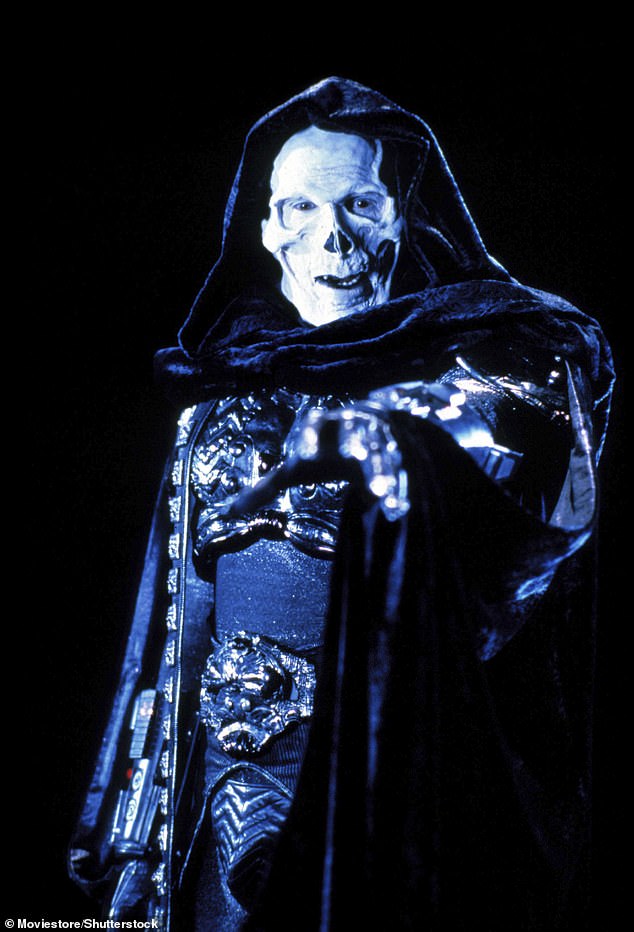 Angela apareció en la película Masters of the Universe de 1987, interpretando el papel del villano Skeletor.