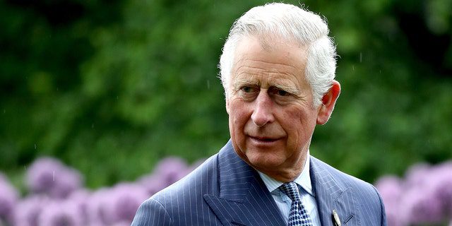 LONDRES, INGLATERRA - 17 DE MAYO: El Príncipe Carlos, Príncipe de Gales entre los alumnos durante una visita a Kew Gardens el 17 de mayo de 2017 en Londres, Inglaterra. 
