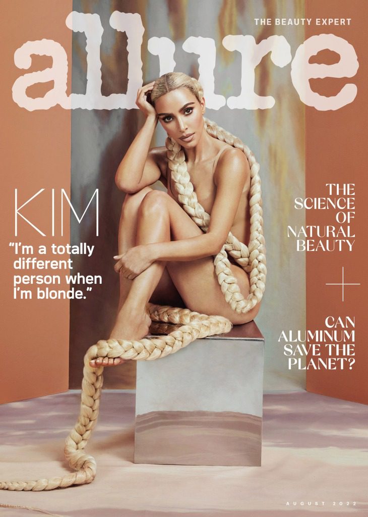 Kim Kardashian apareció en la portada de Allure.