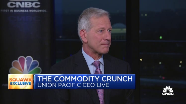 La economía de EE. UU. se está desacelerando claramente, dice el director ejecutivo de Union Pacific, Lance Fritz